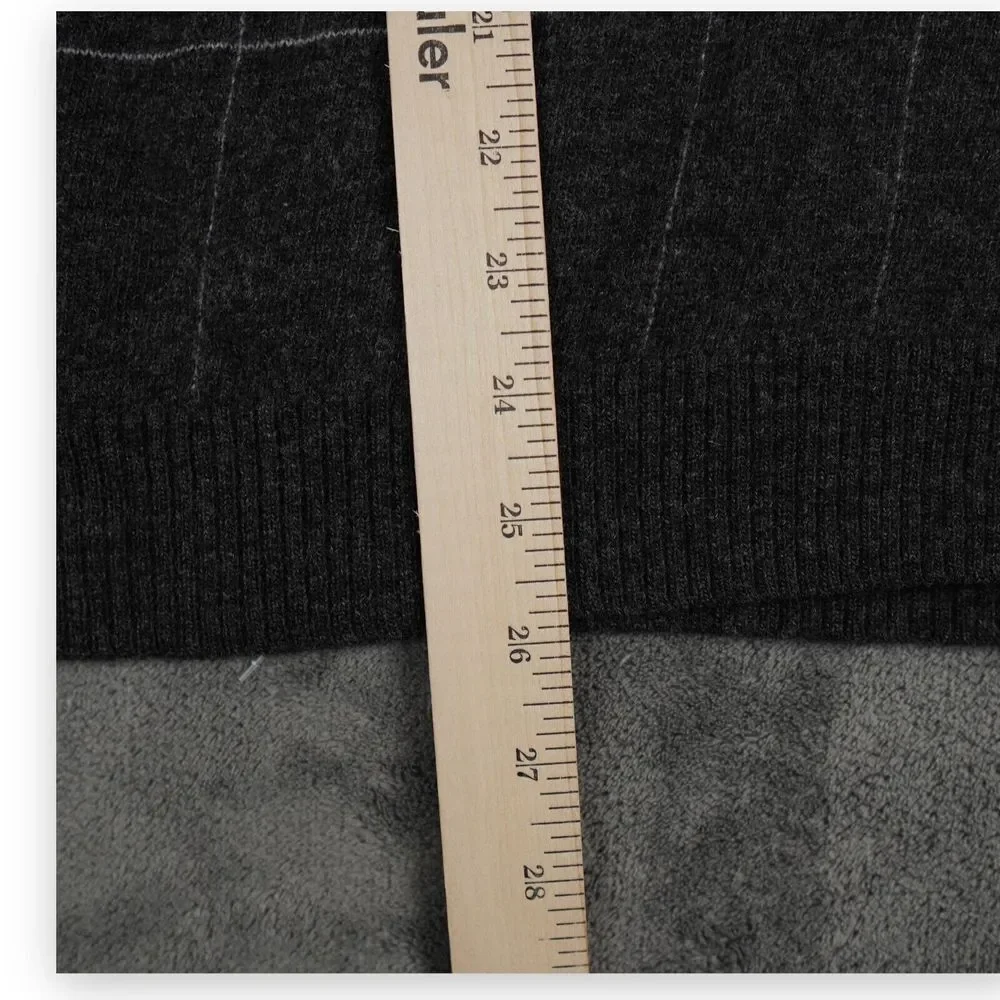 VTG Banana Republic Vera Pelle Sweater Mens Extra Large Windowpane Italian Wool‎